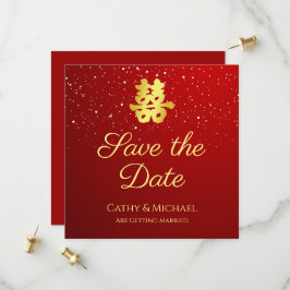 Reserve A Data Flaquita de casamento chinês vermelho floco de nev