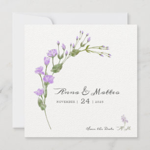 Reserve A Data Flat Flat Minimalista Lilac Salve A Data Casamento