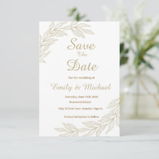 Reserve A Data Flat Save The Date Card