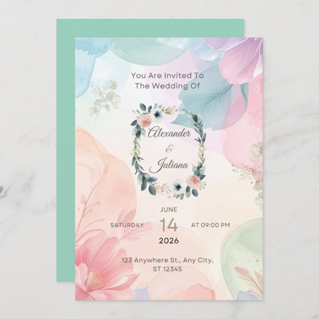 Reserve A Data Flats invitation card (Frente/Verso)