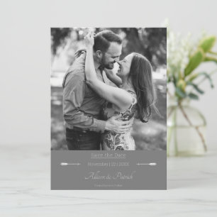 Reserve A Data Flechas Minimalistas Foto   Cinza