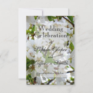 Reserve A Data Flor branco