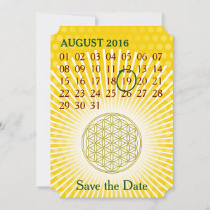 Reserve A Data Flor da vida - calendário feito sob encomenda -