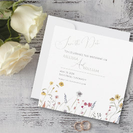 Reserve A Data Flor de Campo Caprichosa em Aquarela