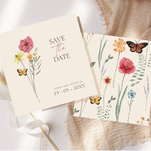 Reserve A Data Flor de Campo Rosa Amarelo Caprichoso Salve a Data