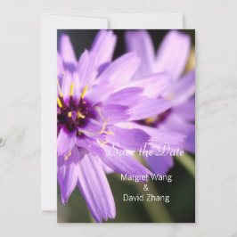 Reserve A Data Flor de margarida roxa elegante e bonito, salvar a