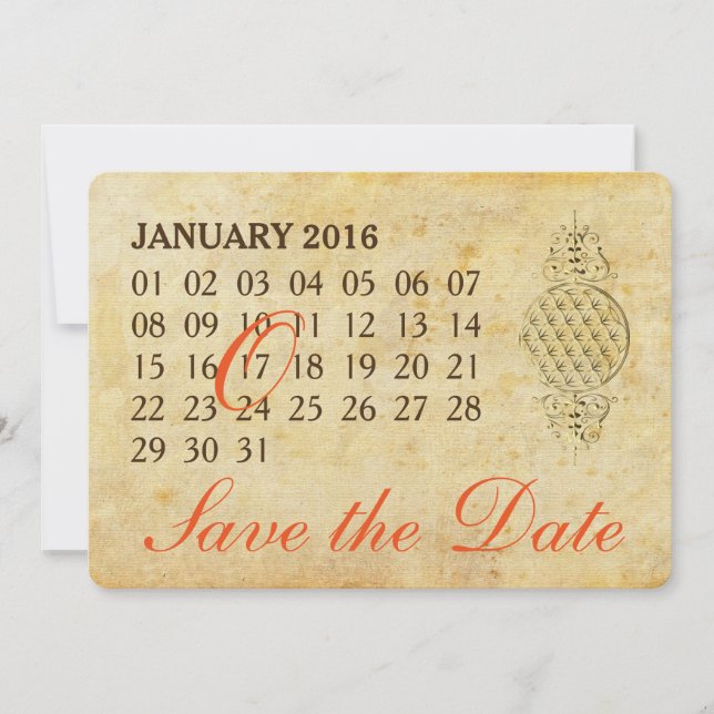 Reserve A Data Flor de Vida - Calendário Personalizado - salvar a (Frente)