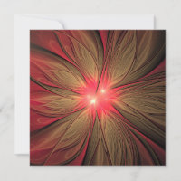 Flor fractal de fanfarrão vermelho