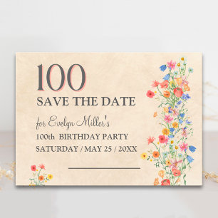 Reserve A Data Floral 100º Aniversário – Flores Silvestres Elegan