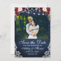 Floral Azul Madeira Rústica Luzes de Madeira Foto 