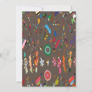 Reserve A Data Floral Colorida Brilhante