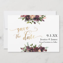 Floral de Borgonha Vermelha Profunda Salve o Scrip