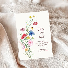 Reserve A Data Floral e Foto de Casamento de Flores Selvagens