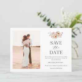 Reserve A Data Floral Elegante Salve a placa de data