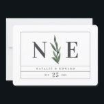 Reserve A Data floral em aquarela save the date<br><div class="desc">cartão de save the date floral em aquarela. Com belas folhas em aquarela e tipografia moderna e ousada,  este convite de save the date está na moda e é perfeito para qualquer estação. Parte de uma suíte de casamento</div>