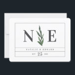 Reserve A Data floral em aquarela save the date<br><div class="desc">cartão de save the date floral em aquarela. Com belas folhas em aquarela e tipografia moderna e ousada,  este convite de save the date está na moda e é perfeito para qualquer estação. Parte de uma suíte de casamento</div>