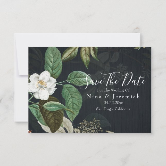 Reserve A Data Floral Magnolia Modern Script (Frente)
