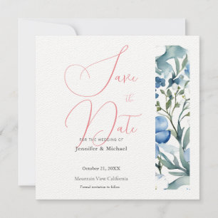 Reserve A Data Floral Moderno Mínimo Profissional Bastante Mínimo