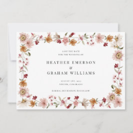 Reserve A Data Floral Rustic Salvar A Data