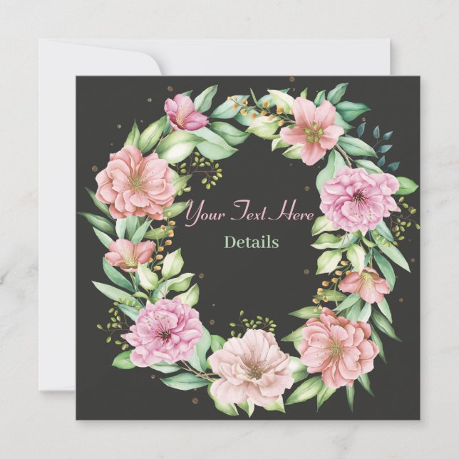 Reserve A Data Floral Salvar A Data (Frente)