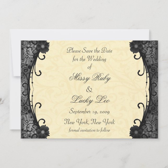 Reserve A Data Floral Salvar a Data (Frente)