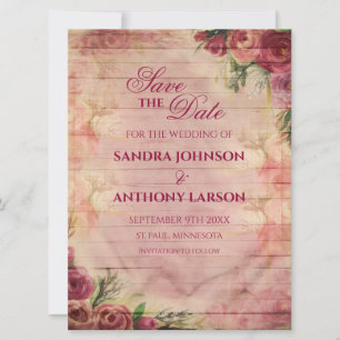 Reserve A Data Floral Watercolor Rosa Salva A Data