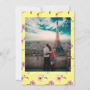 Reserve A Data Floral Watercolor Salvar a Data