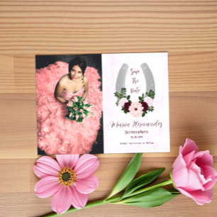 Reserve A Data Floral Western Cavalinho Quinceanera