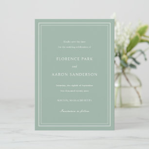 Reserve A Data Florence Sage Green Elegant Wedding
