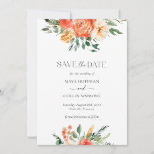 Reserve A Data Flores Aquáticas Rosa Casamento Salve a Data