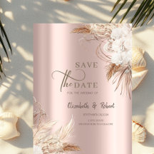 Flores Chic Boho Rosa Dourado Casamento Salve A Da