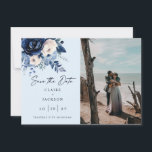 Reserve A Data Flores de Azul Dois foto<br><div class="desc">Flores de Azul dois foto Salvar a Data</div>