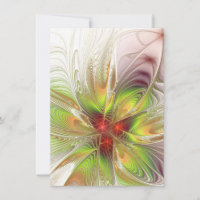 Flores de fantasia fractal suaves e tenra