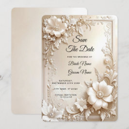 Reserve A Data Flores de Marfim Salve a Data