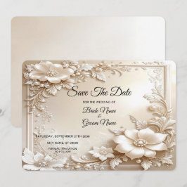 Reserve A Data Flores de Marfim Salve a Data