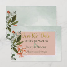 Flores de Pêssego e Ferrugem no Casamento Verde