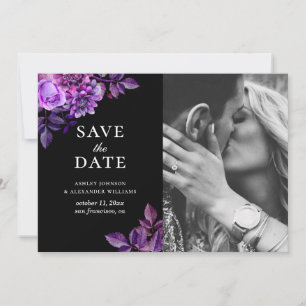Reserve A Data Flores pretas e roxas. Foto floral de Lilac