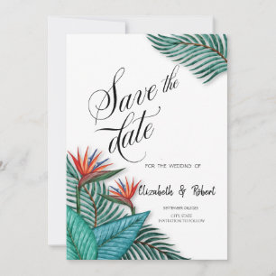 Reserve A Data Flores Tropicais Exóticas Salvem A Data