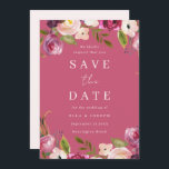 Reserve A Data Flores Vibrantes de Aquarela Rosa Casamento<br><div class="desc">Flores Vibrantes de Aquarela Rosa Casamento Salve o Dia

Veja a coleção correspondente na Loja Niche and Nest</div>