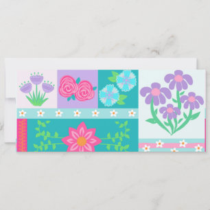 Reserve A Data Flores Vibrantes em Flor Design