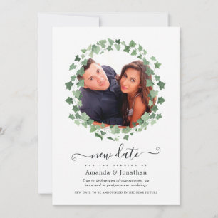 Reserve A Data Floresta de Madeira Verde Casamento Nova Data