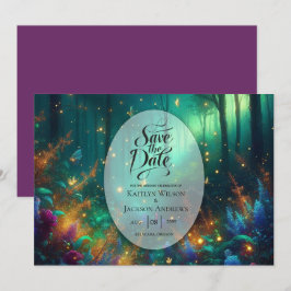 Reserve A Data Floresta Encantada de Casamento de Joias Radiantes