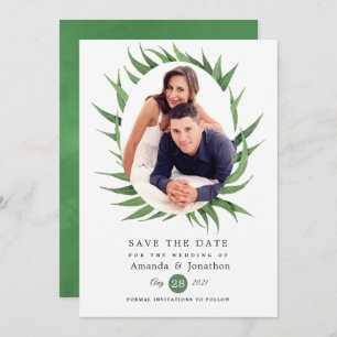 Reserve A Data Floresta Florestal Greenery Casamento