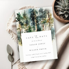 Reserve A Data Floresta Florestal Verde Verde-Elegante