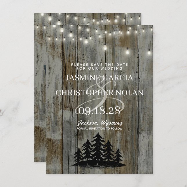 Reserve A Data Floresta Negra Russa (Frente/Verso)