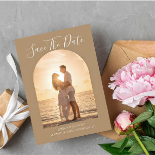Reserve A Data Foco de Arco Casamento Casal Moderno Praia Foto