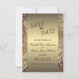 Reserve A Data Fogos de artifício de casamento de ouros