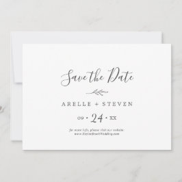 Reserve A Data Folha mínima | Cinza Escura Horizontal