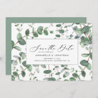 Folhagem botânica Eucalyptus verde-senada moderna