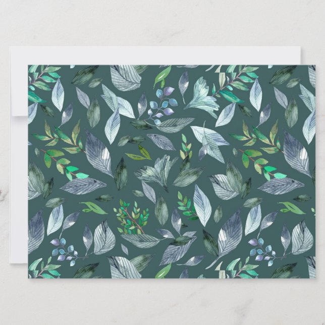 Reserve A Data Folhas de cor aquosa 5 (Frente)